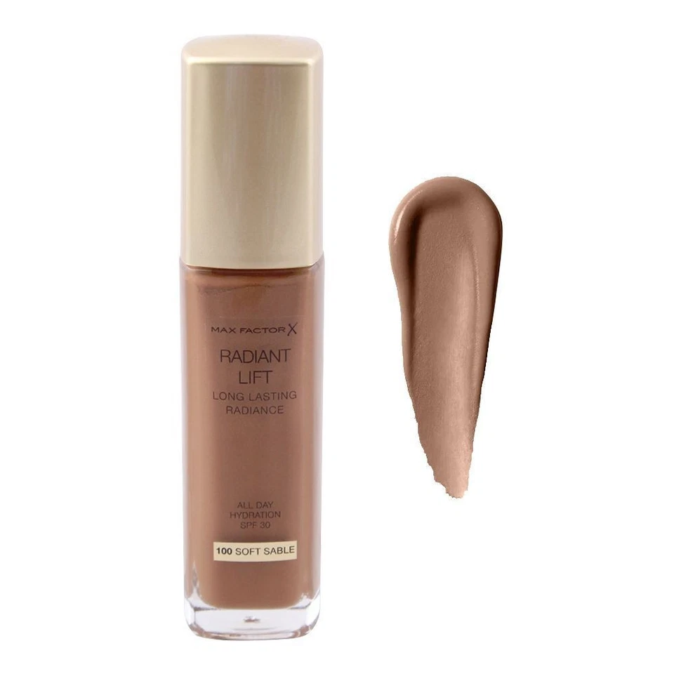 Max Factor Radiant Lift Long Lasting Foundation Soft Sable - 100 - Image 1 of 1