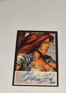 2000 Witchblade Millennium Top Cow Autographed Card signed Christina Z. 79/200 - Picture 1 of 2