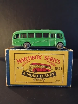 Matchbox #21A Long Distance Coach 1956 In Original B3 Box - Image 1 of 4