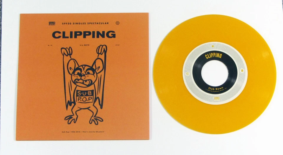 Metz Clipping 7 Orange Vinyl Sub Pop Singles Mudhoney Nirvana Pearl Jam /1000 - Image 1 of 3