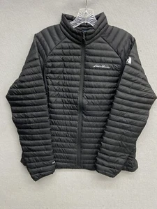 Eddie Bauer First Ascent EB800 Womens Goose Down Puffer Jacket Black Large L - Picture 1 of 14