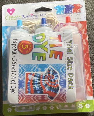 Create Basics Nautical Tie Dye Kit 3-Dye Colors 18 Piece Kit☀️RED, BLUE & TURQU - Image 1 of 4