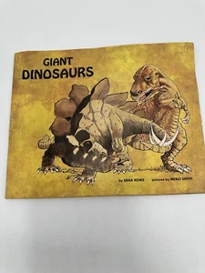 1973 Vintage Dinosuars Book Scholastic Erna Rowe - Picture 1 of 6