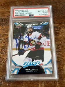 Mark Kastelic IP Signed UD MVP RC Card Psa Dna Coa Slab Senators Autographed - Picture 1 of 3