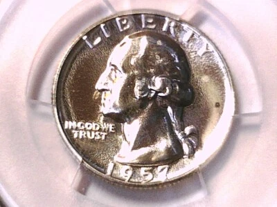 1957 Proof Washington Quarter PCGS PR 66 39185219 - Image 1 of 3