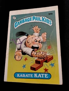 1985 Topps GPK Garbage Pail Kids OS3! KARATE KATE #94b DOUBLE ERROR!! RARE - Picture 1 of 8