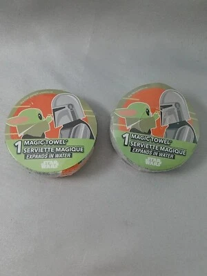 Nuevo 2 Star Wars The Mandalorian & Grogu 11.5" x 11.5" Toalla Mágica Lavado Ropa Foto 1 de 4
