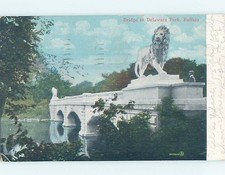 Pre-1907 LION ON BRIDGE AT PARK Buffalo New York NY hp9852