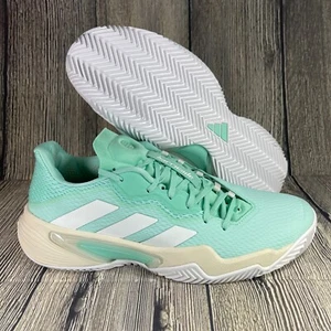 Adidas Barricade Clay Tennis Pickleball Easy Green/White WMNS 9.5 GV9526 - Picture 1 of 8