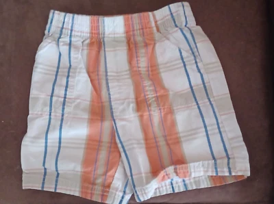 Pantalones Cortos Garannimals Niños Niños Talla 18M Niño Pequeño, Blanco, Azul/Naranja Foto 1 de 3