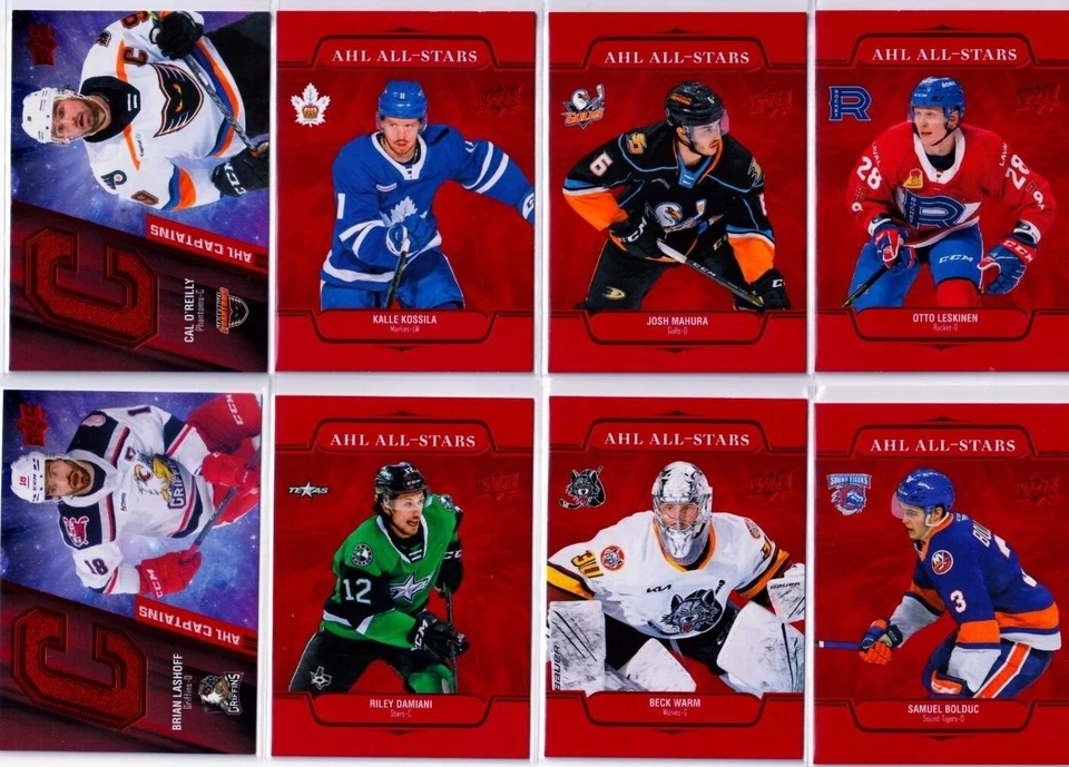 '21/22 Upper Deck AHL CAPTAINS & ALL-STARS RED parallel cards *pick from list* - Image 1 of 1