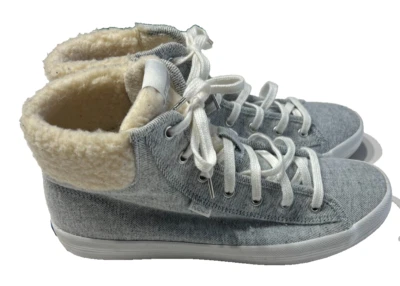 Zapatillas altas grises Keds con forro sherpa para mujer talla 9 WF63654 Foto 1 de 4