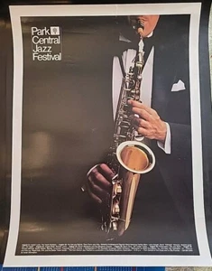 VINTAGE DALLAS PARK CENTRAL JAZZ FESTIVAL EVENT POSTER AUGUST 21-30 - Picture 1 of 8