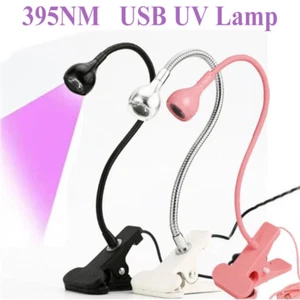 Lámpara UV USB 3W Ultravioleta LED Luz de Uñas Flexible Clip-On Luz para Curado en Gel - Imagen 1 de 14