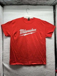 Milwaukee Tools Shirt Mens XL Extra Large Red Short Sleeve M18 Promotional - Picture 1 of 13