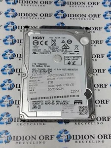 HGST 1TB 2.5" SATA HDD 5400 RPM HTS721010A9E630, GRADE A SKU 9661 - Picture 1 of 2