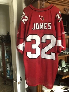 AUTHENTIC EDGERRIN JAMES CARDINALS JERSEY REEBOK ON FIELD PRO LINE 56 XXXL RARE - Picture 1 of 10