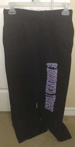 NCAA TCU Horned Frogs Black Sweatpants (Women's Small) (Taking Offers) Cover