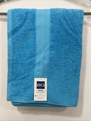 Toalha de banho The Big One Basics 30 polegadas por 54 polegadas aqua - Imagem 1 de 4