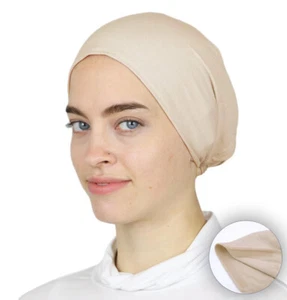 Gorra turca islámica para mujer musulmana Modefa antideslizante gorro de algodón - beige - Imagen 1 de 3