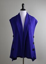 SOFT SURROUNDINGS $110 Blue Mesa Textured Vest Jacket Top Size Large Petite