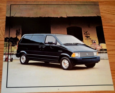 Ford Aerostar 1987 lado técnico anuncio original concesionario anuncio impreso 87 Foto 1 de 2