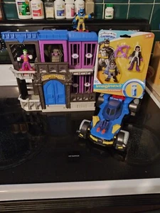 Fisher Price Imaginext Batman Gotham City Play Set Jail Police Batmobile - Picture 1 of 11