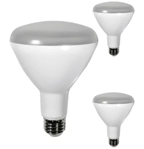 Diodesy BR30 LED Flood Light 8W 650LM E26 3500K 120V 110° Dimmable White 3Pk - Picture 1 of 2