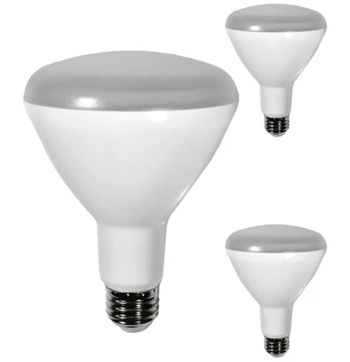 Diodesy BR30 LED Flood Light 8W 650LM E26 3500K 120V 110° Dimmable White 3Pk - Image 1 of 2