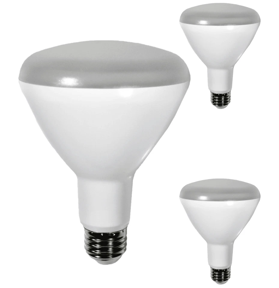 Diodesy BR30 LED Flood Light 8W 650LM E26 3500K 120V 110° Dimmable White 3Pk - Image 1 of 2