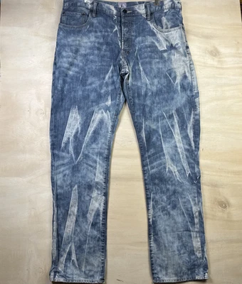 PRPS Barracuda Bleached Denim Designer Button Fly Jeans Sz 38 x 33 - Image 1 of 4