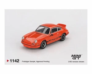 (Preorder) Mini GT 1:64 Porsche 911 Carrera RS 2.7 Tangerine mit schwarzer Lackierung - Bild 1 von 2