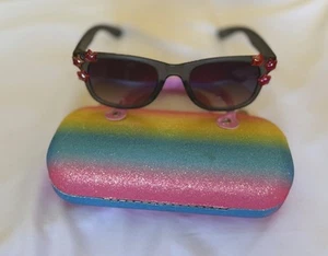 Girls Sunglasses & Unicorn Glitter Hard-Sided Carrying Case with Handle - Picture 1 of 6