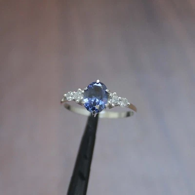 925 Sterling Silver Oval Quartz Ring – Women's Engagement & Gift for Her - Image 1 of 4