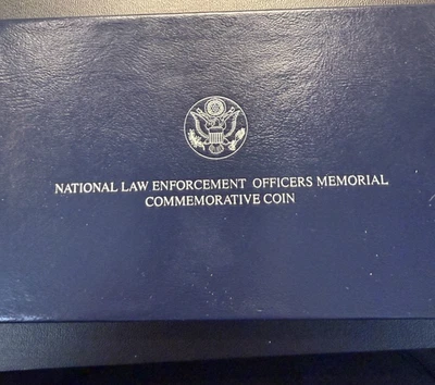 1997 National Law Enforcement Officers Memorial Insignia Coin Set Silver Dollar - Image 1 of 4