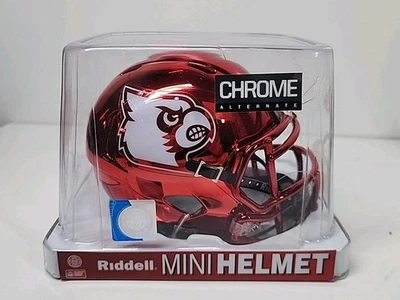 Louisville Cardinals Chrome Speed Mini Helmet Riddell NCAA Licensed New! - Image 1 of 4