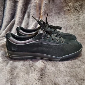 Keds Schuhe Damen 9,5 Sneaker schwarz Schnürschuhe runde Spitze niedrig Freizeit bequem - Bild 1 von 10