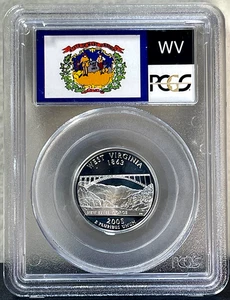 2008 S 25C SILVER West Virginia Quarter PCGS PR69DCAM - Picture 1 of 2