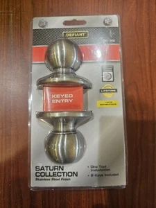 Defiant Saturn Collection 267996 Keyed Entry Doorknob New/Sealed Free S&H - Picture 1 of 2