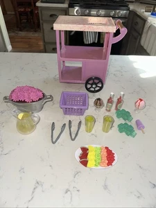 Our Generation Patio Treats Trolley Food Accessory Set  Cart Ice Cream 8” Tall - Picture 1 of 8