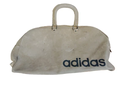 Bolso ADIDAS Lona Gimnasio De Colección Años 70 Imitación Gamuza Tostado Mal Estado Foto 1 de 4