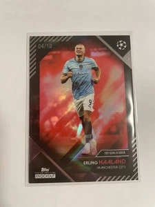 Erling Haaland Topps Knockout UCC 2024/25 Manchester City Red 04/10 - Bild 1 von 7