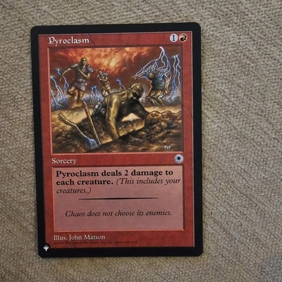 Magic The Gathering Mtg PYROCLASM Portal Rare Reprint 1997 - Image 1 of 2