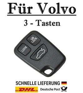 1x Ersatz Autoschlüssel Gehäuse für Volvo 3-Tasten PKW Fernbedienung - KS03 - Picture 1 of 5