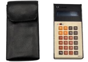 Vintage Rockwell Calculator 24RD II with Case Battery Powered - Working - Picture 1 of 7