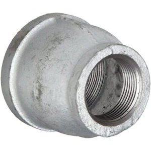 Anvil 8700135901, Malleable Iron Pipe Fitting, Reducer Coupling, 2" x 1-1/4" NPT - Picture 1 of 2