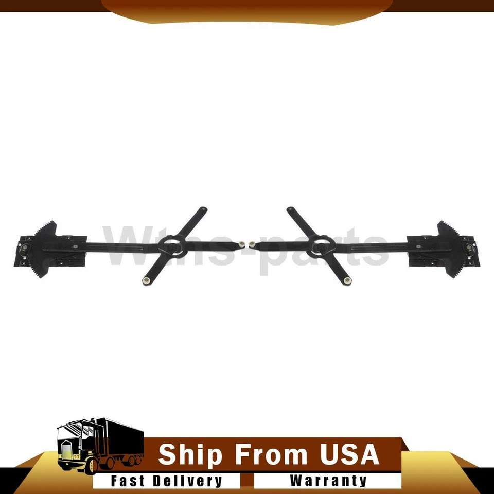 前窗调节器 2 件 适用于 1968 年 GMC K35/K3500 拾音器 5.4L 手动 — 第 1/4 张图片