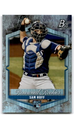 2021 Bowman Platinum #RR-15 Sam Huff Renowned Rookies Texas Rangers - Image 1 of 2