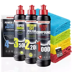 Menzerna Set Di Lucidanti per Auto Menzerna Heavy Cut Compound 1000 + Medium Cut - Foto 1 di 12