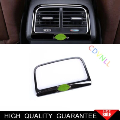 Ajuste para Audi Q5 2009-2017 cubierta de ventilación de salida de aire trasera de coche de acero negro 1 pieza Foto 1 de 4